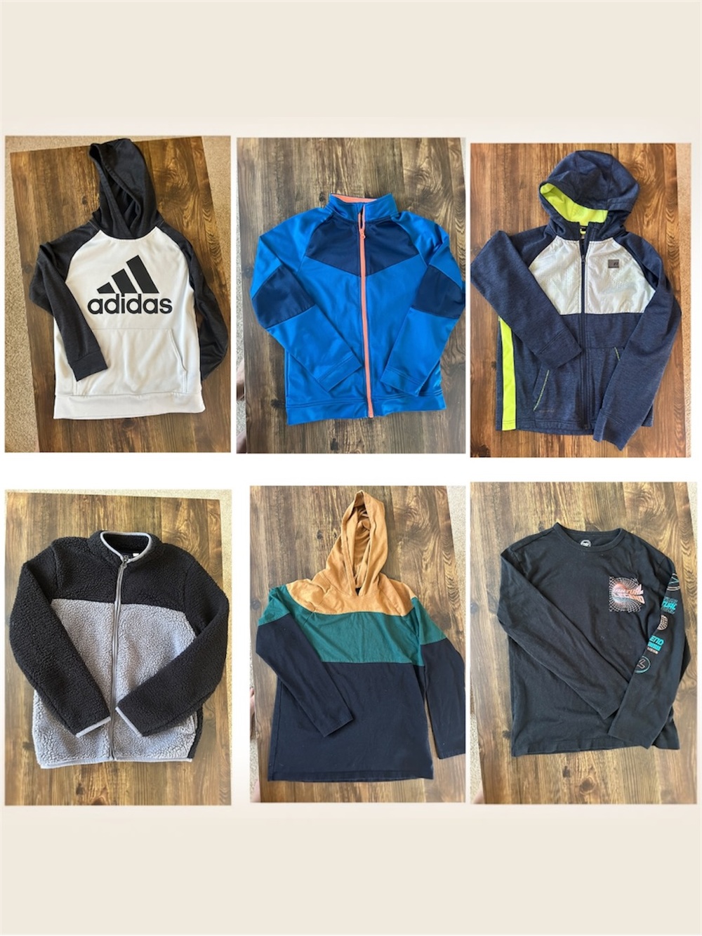 Boys Long Sleeve Zip-up/Hoodie Bundle